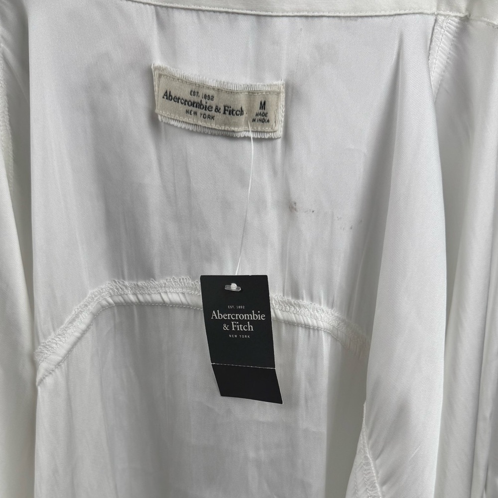 White Button-Up Blouse - image 5